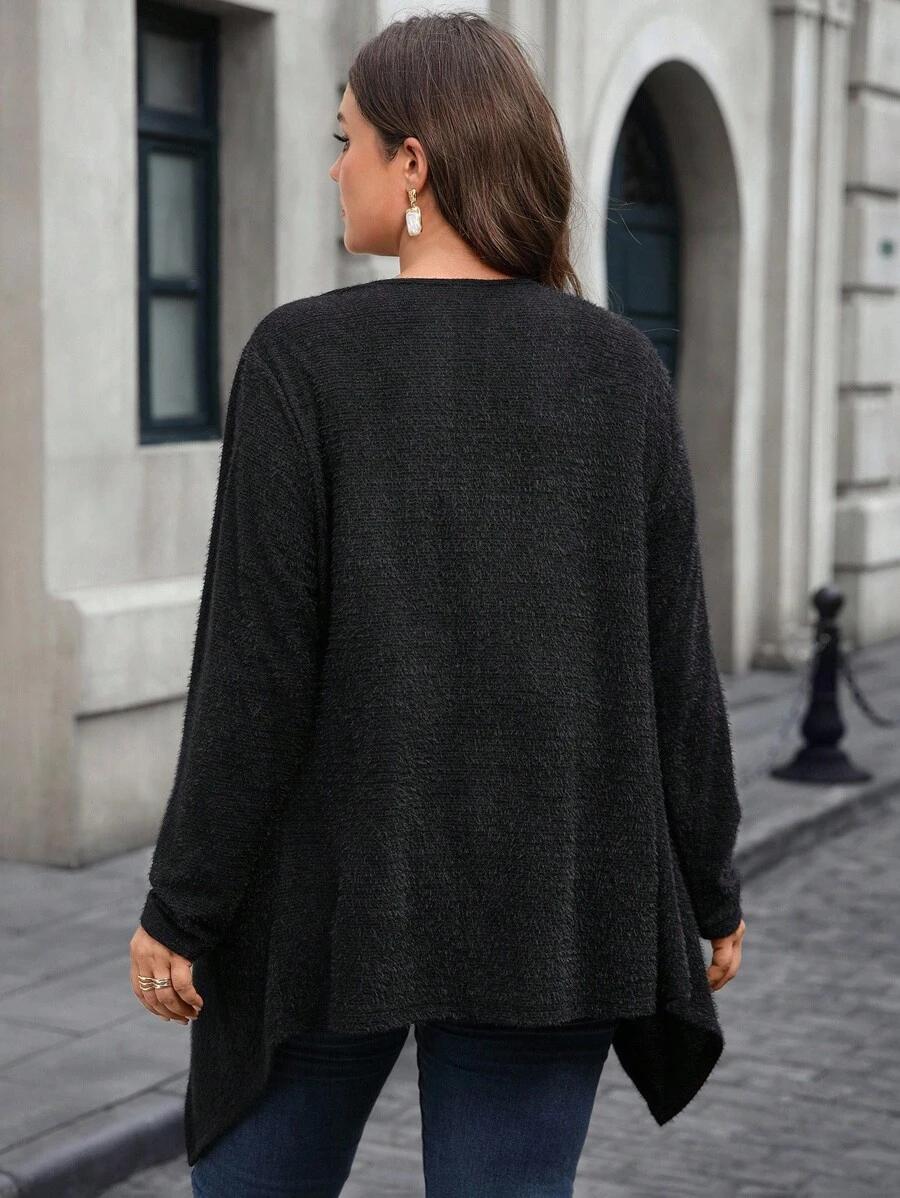 czarna narzutka casual