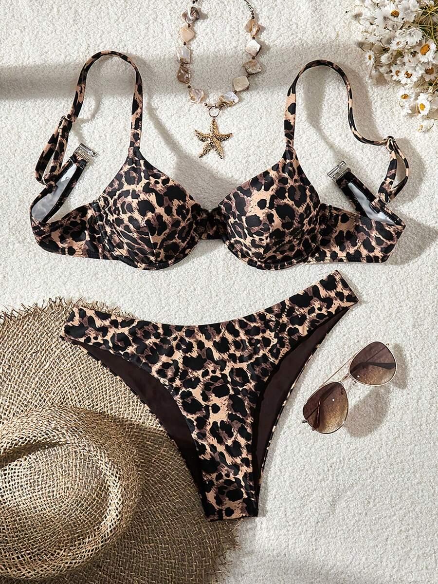 dół od bikini animal print