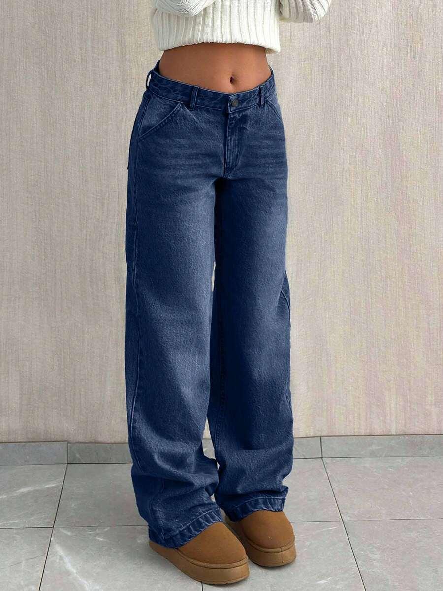 SPODNIE JEANS NISKI STAN