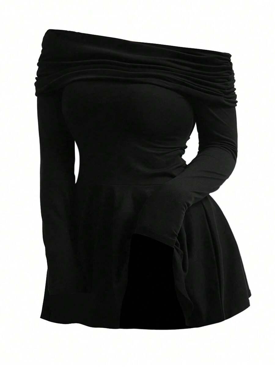 czarna mini sukienka