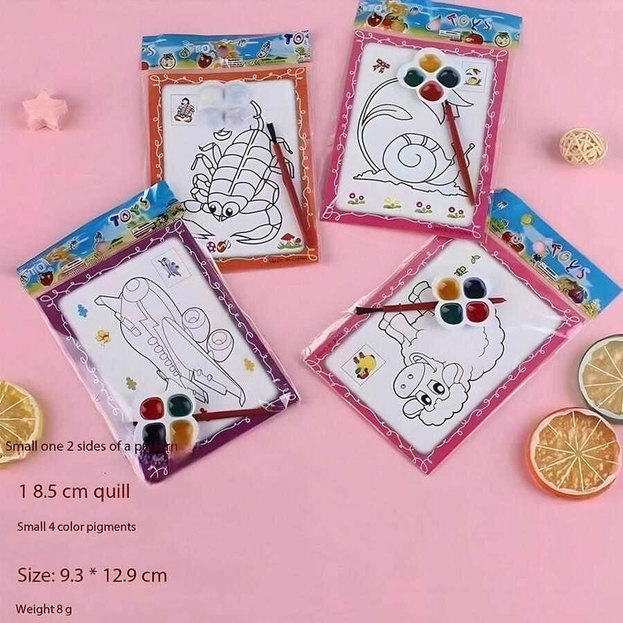 kolorowanka farbki akwarelowe zestaw 20-pack
