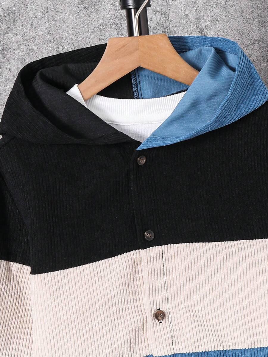 bluza guziki kaptur 