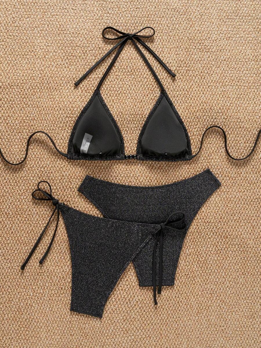 BIKINI Z POŁYSKIEM ZESTAW 3EL