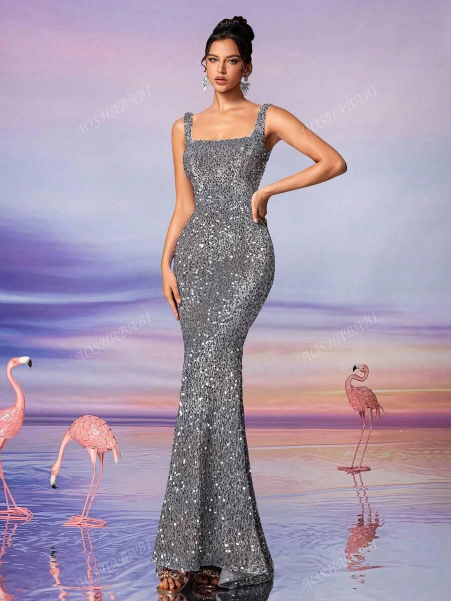 MAXI SUKIENKA CEKINY GLAMOUR
