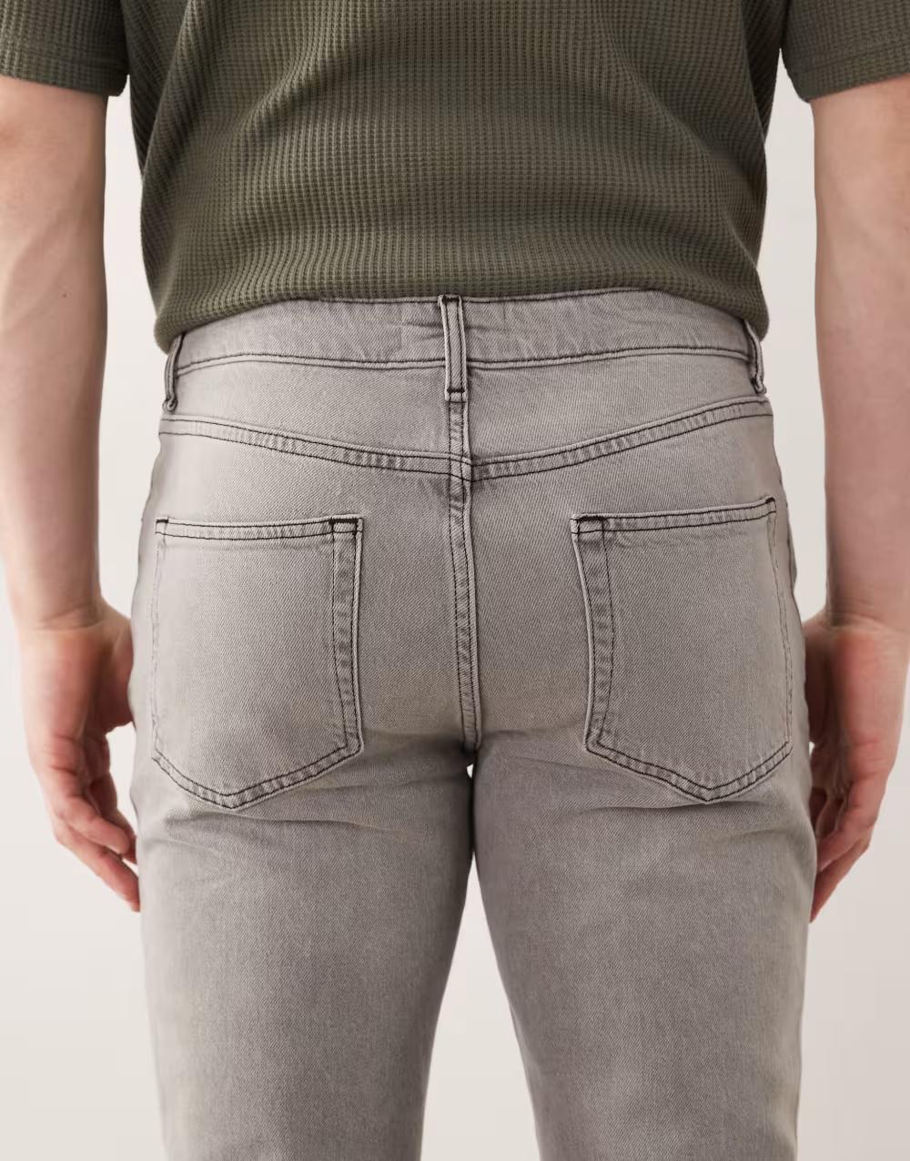 Skinny jeans w kolorze szarym
