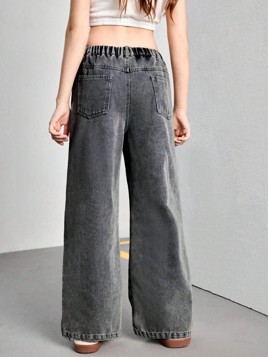 SZARE SPODNIE JEANS 