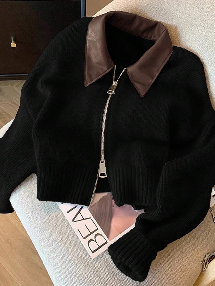 ROZPINANY SWETER ZAMEK