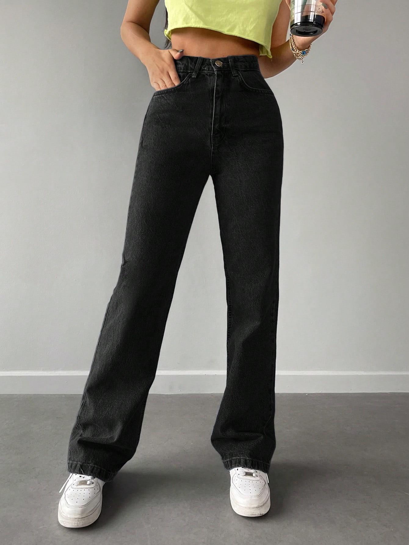SPODNIE JEANS PROSTE NOGAWKI