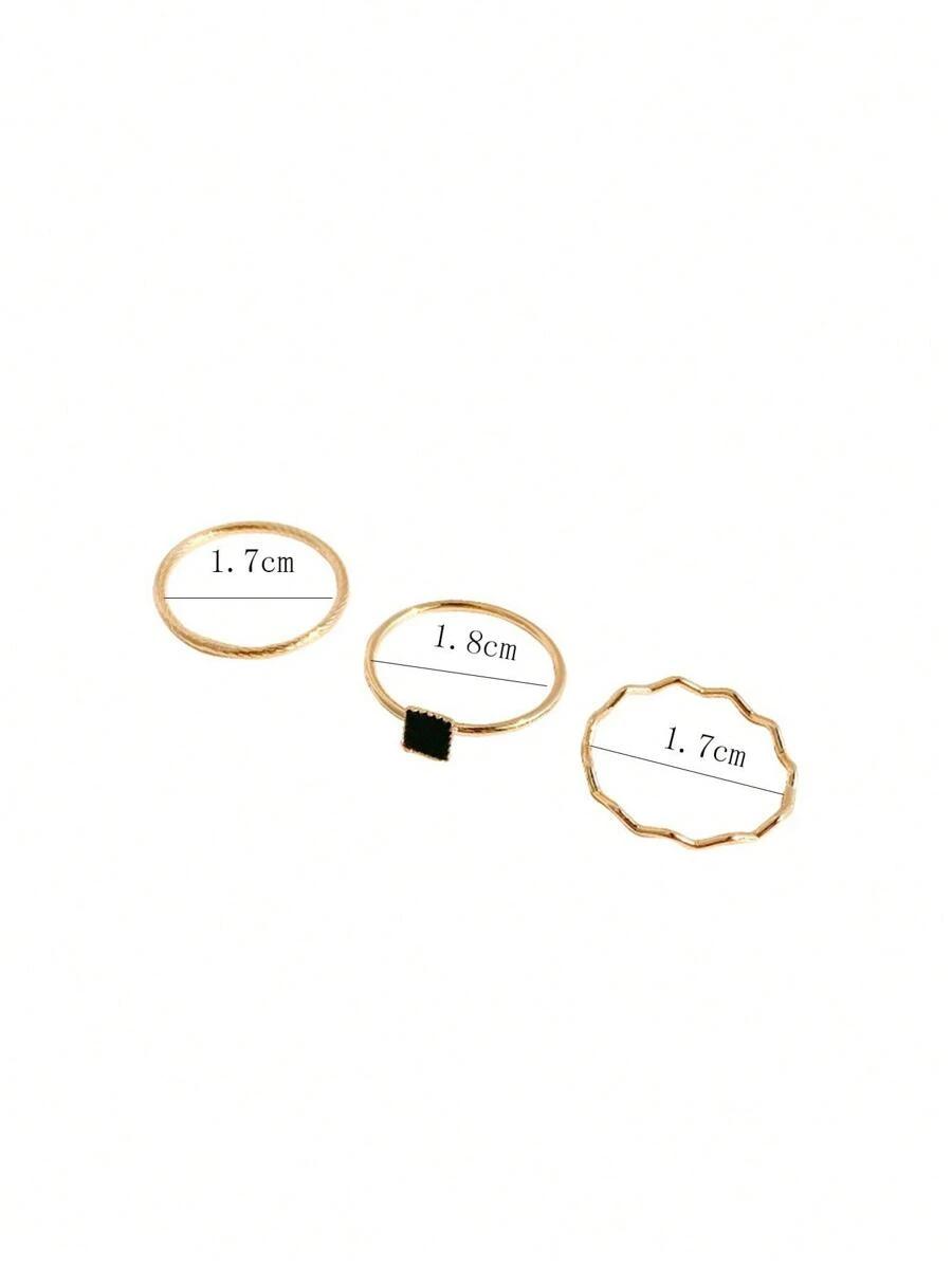 ZŁOTE PIERŚCIONKI 3-PACK