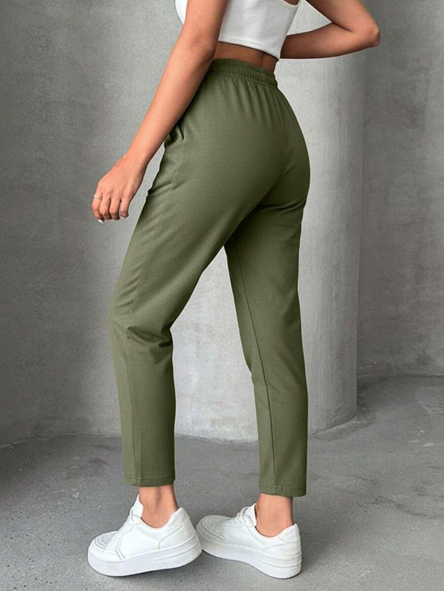 zielone spodnie casual