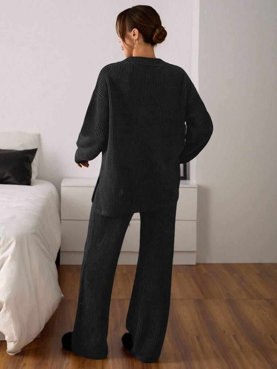 SWETER SPODNIE KOMPLET