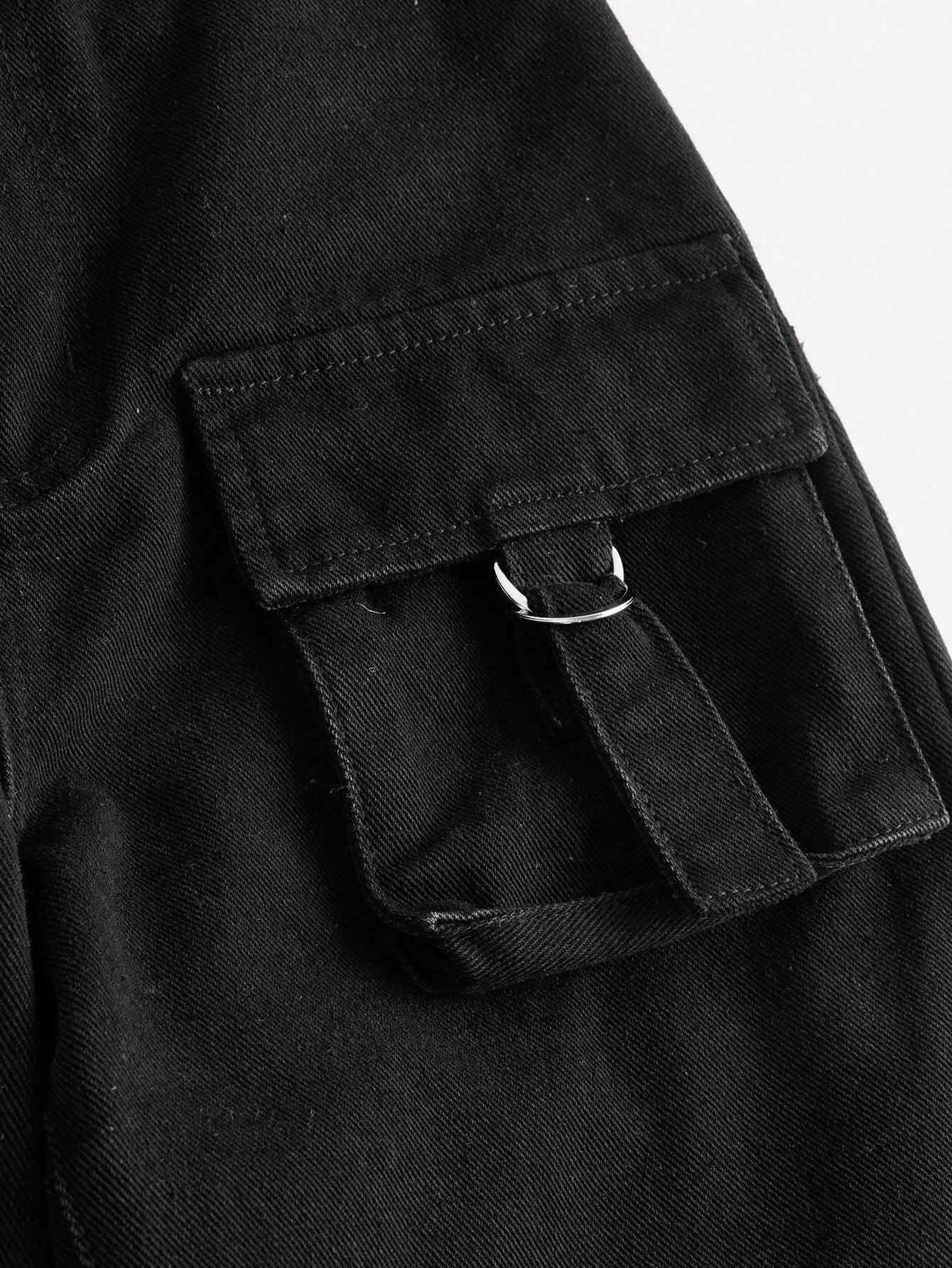 czarne spodnie jeansowe kieszenie