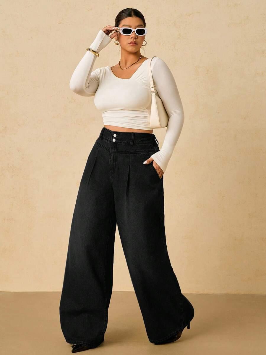 czarne spodnie jeans