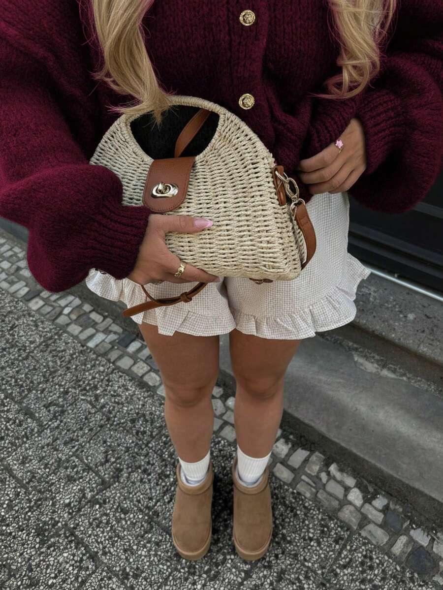 SWETER DŁUGI RĘKAW GUZIKI