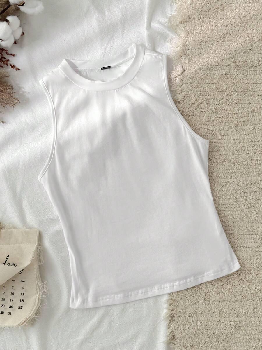 BIAŁY TOP CASUAL