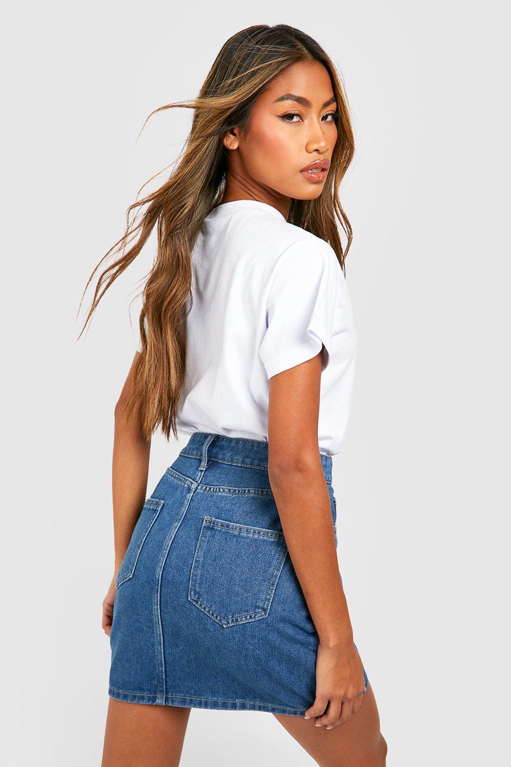 SPÓDNICA JEANSOWA MINI