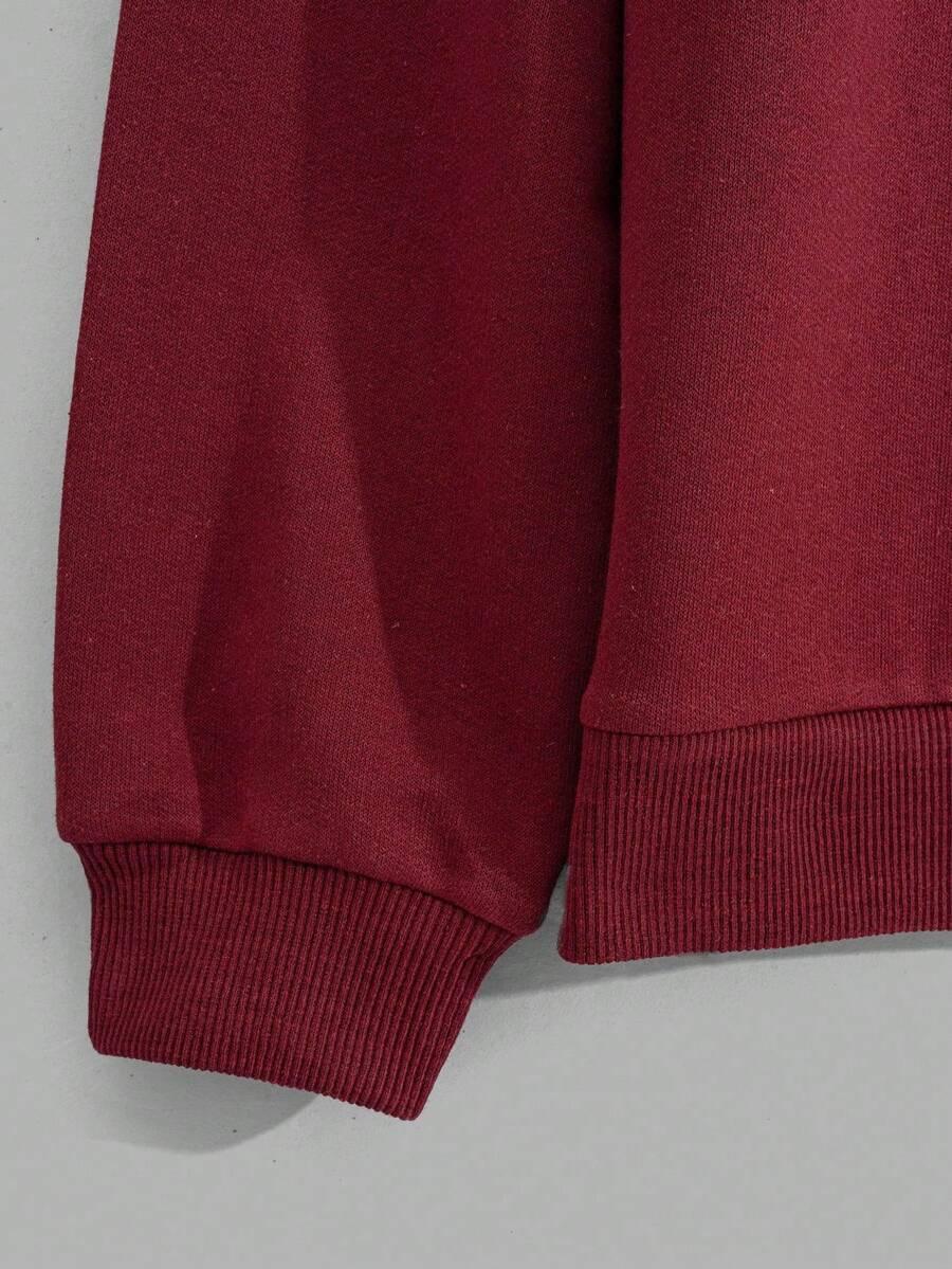 bordowa bluza zip
