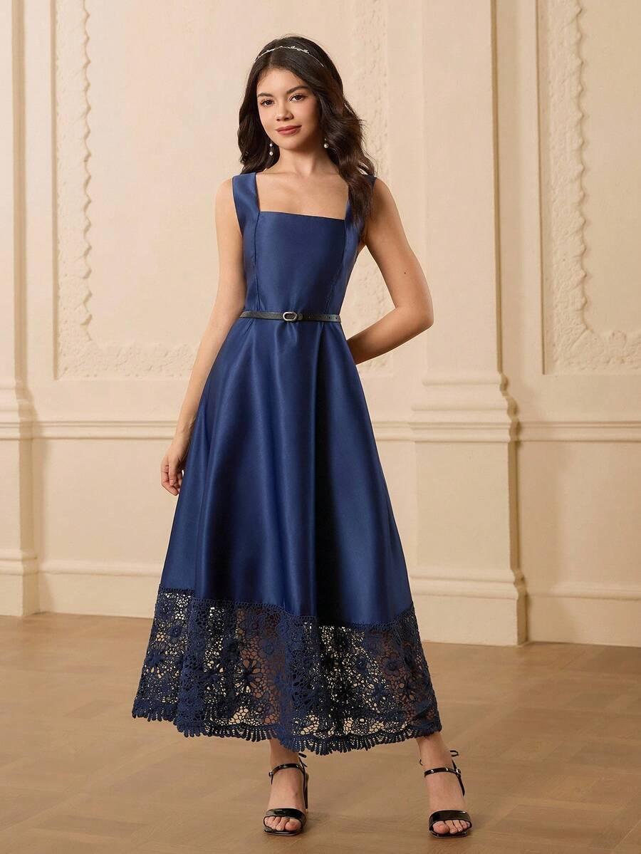 elegancka sukienka z koronką
