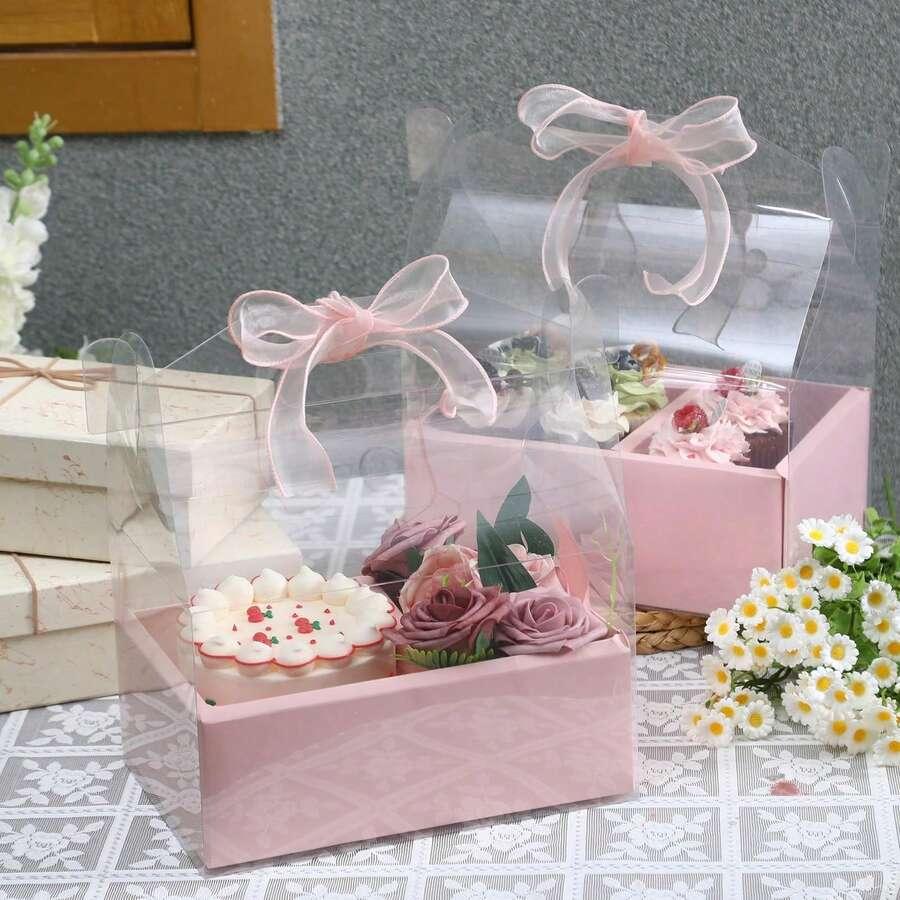 żółte pudełka prezentowe 5-pack