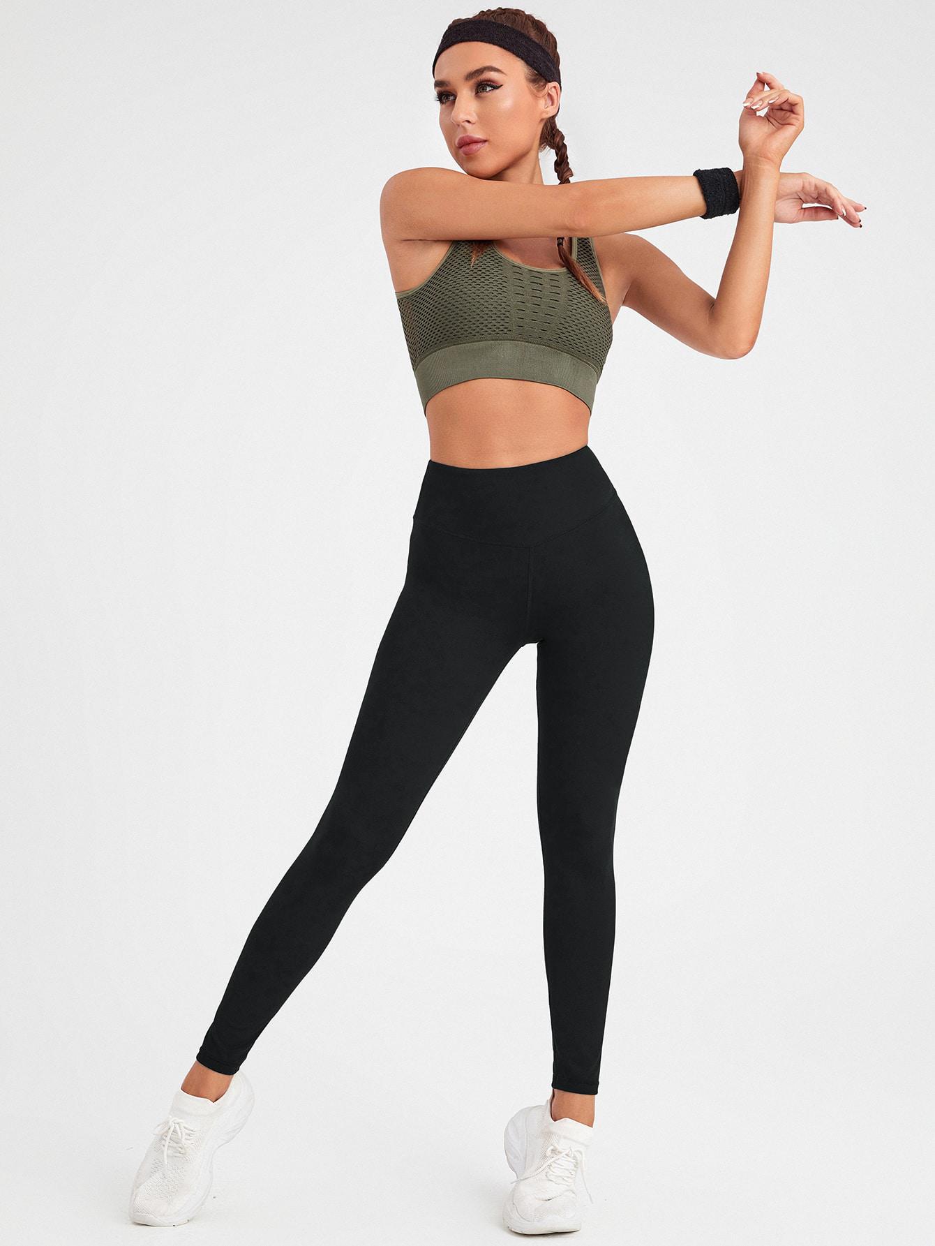 CZARNE SPORTOWE LEGGINSY 