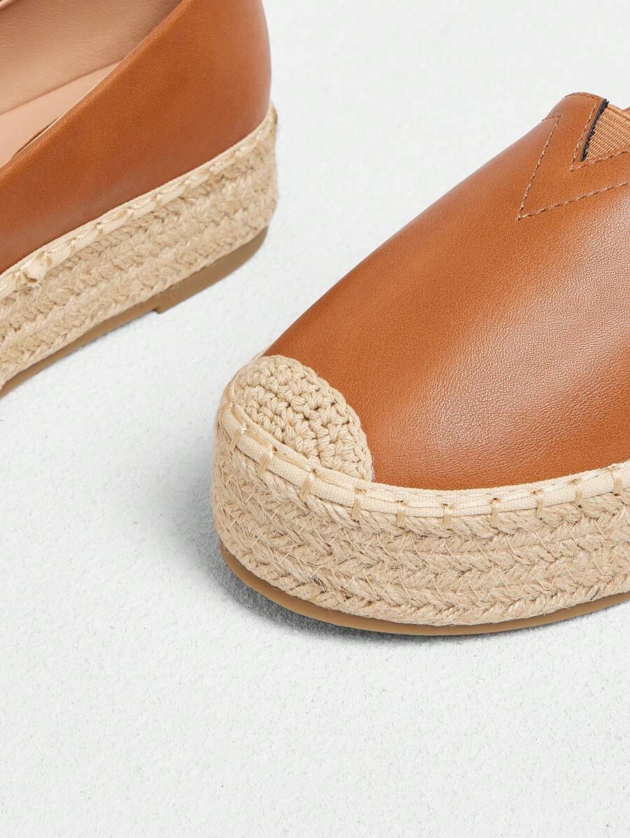 BRĄZOWE KLASYCZNE ESPADRYLE 