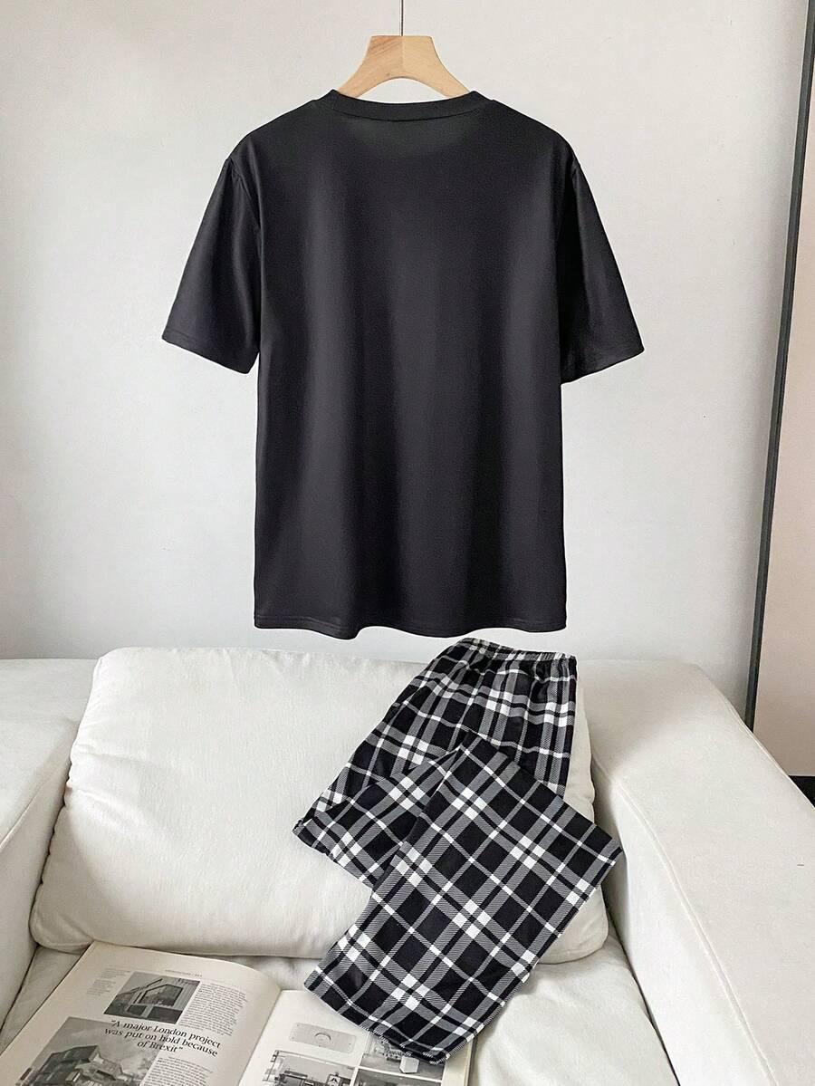 T-SHIRT SPODNIE PIŻAMA KOMPLET
