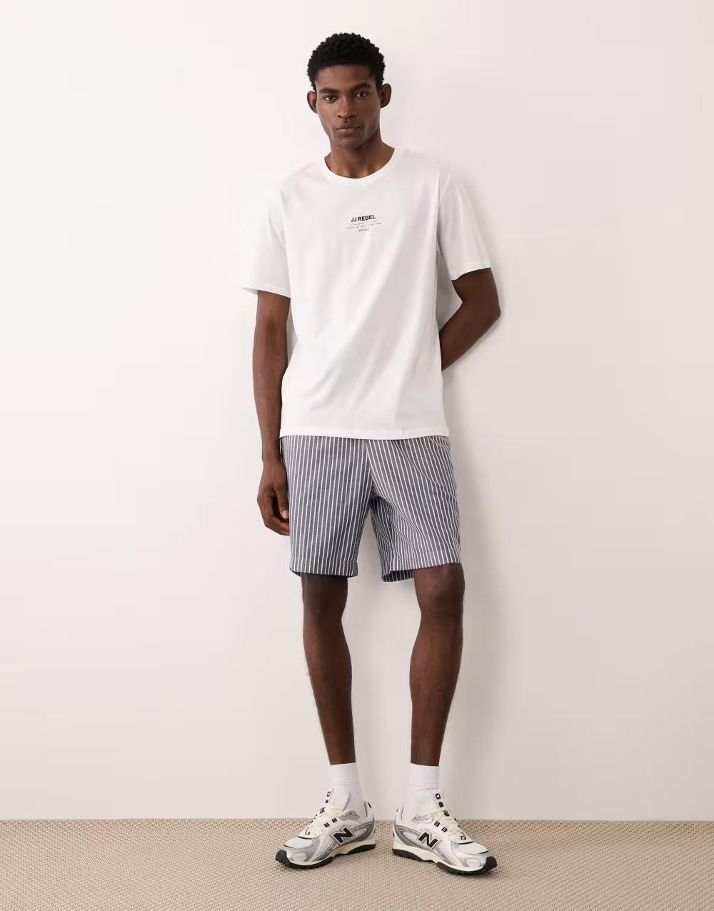 biały t-shirt print