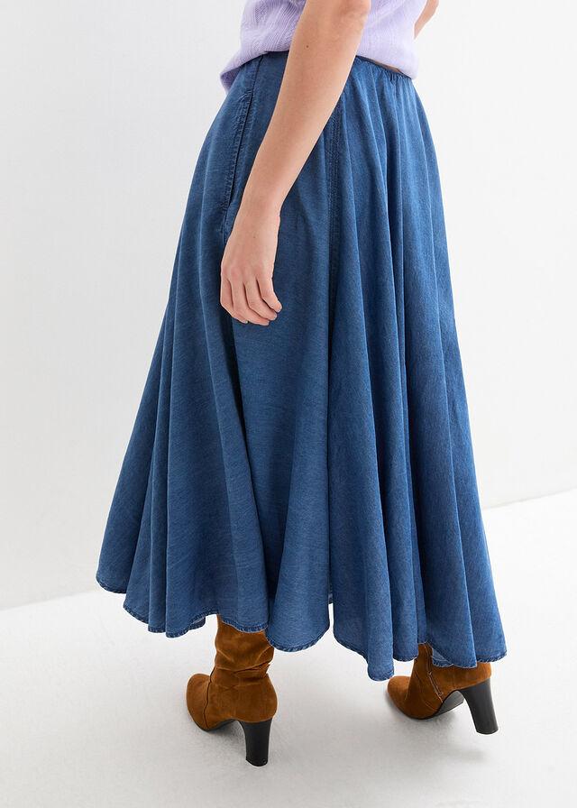 SPÓDNICA JEANSOWA MIDI