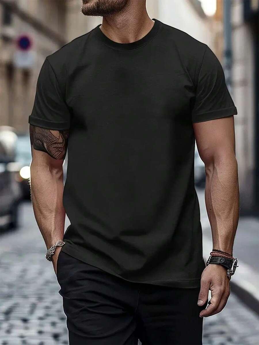 czarny t-shirt basic