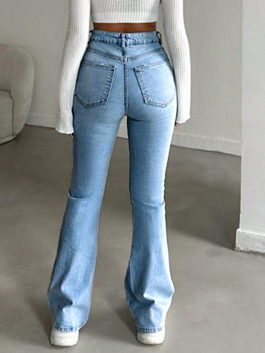 SPODNIE JEANS KIESZENIE ZAMEK