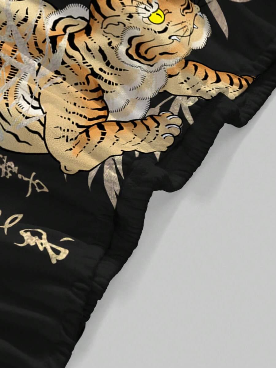top odkryte plecy animal print