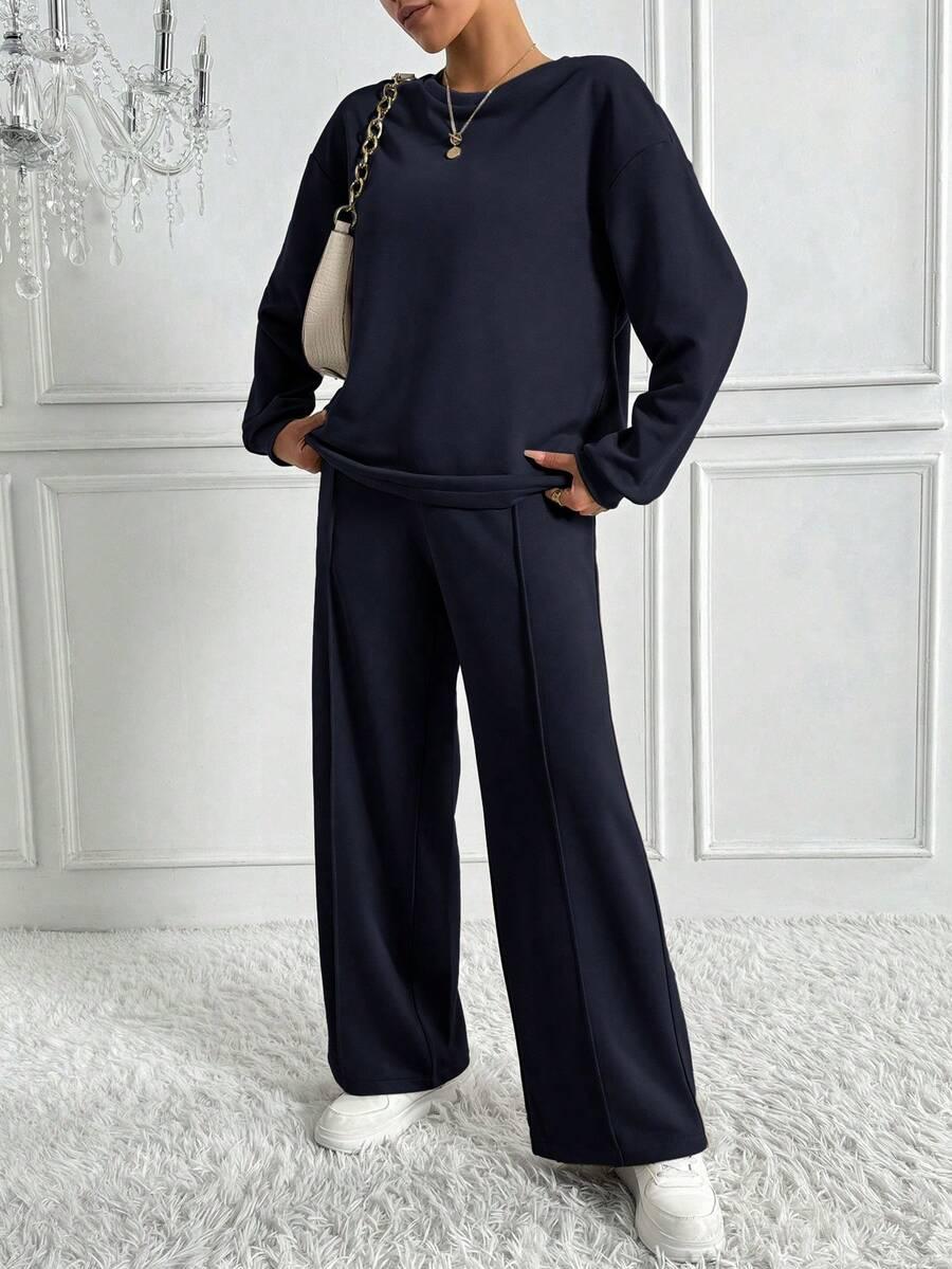 granatowa bluza basic