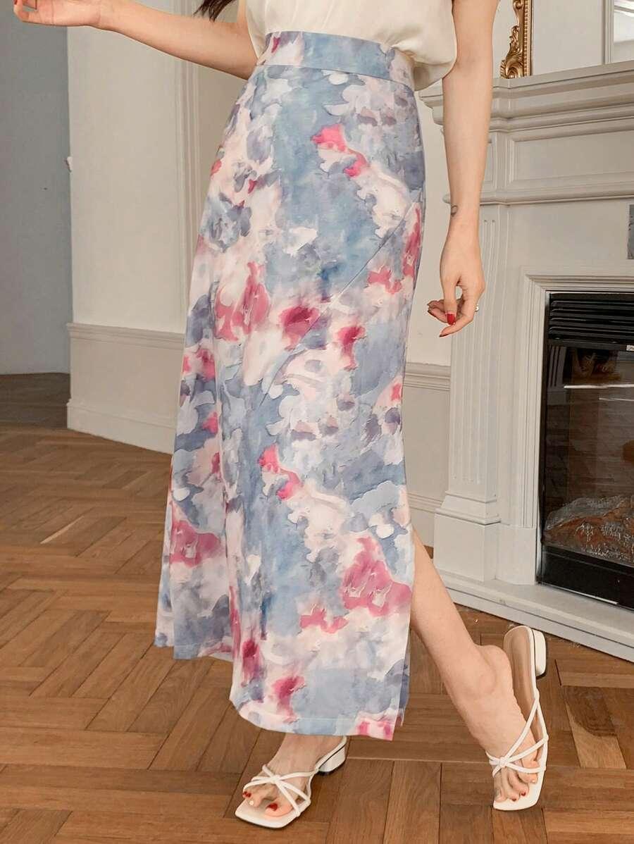 maxi spódnica print