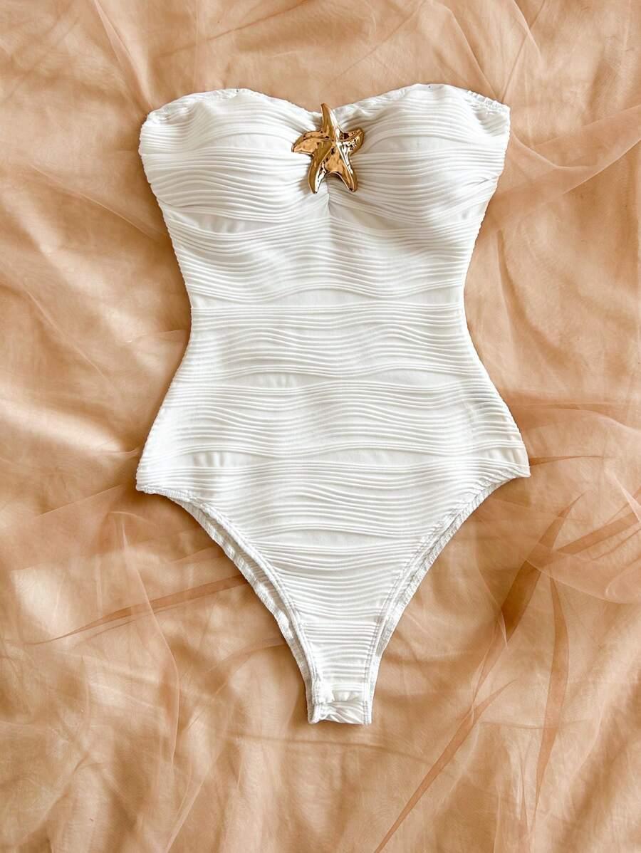 białe body zdobienie