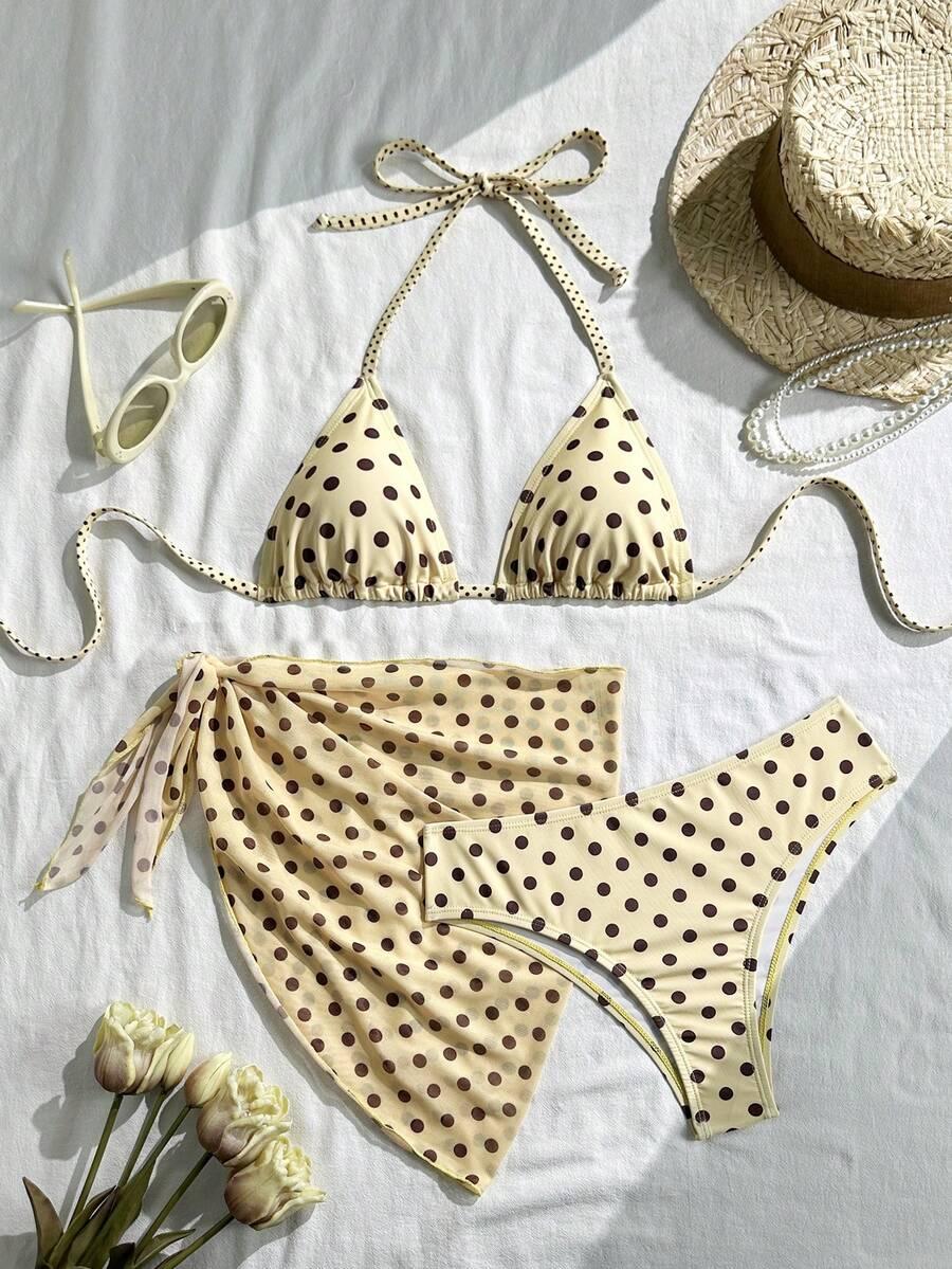 TRZYCZĘŚCIOWY KOMPLET BIKINI  PRINT