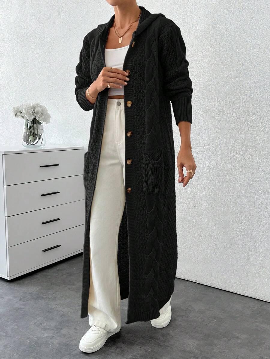 czarny sweter kaptur