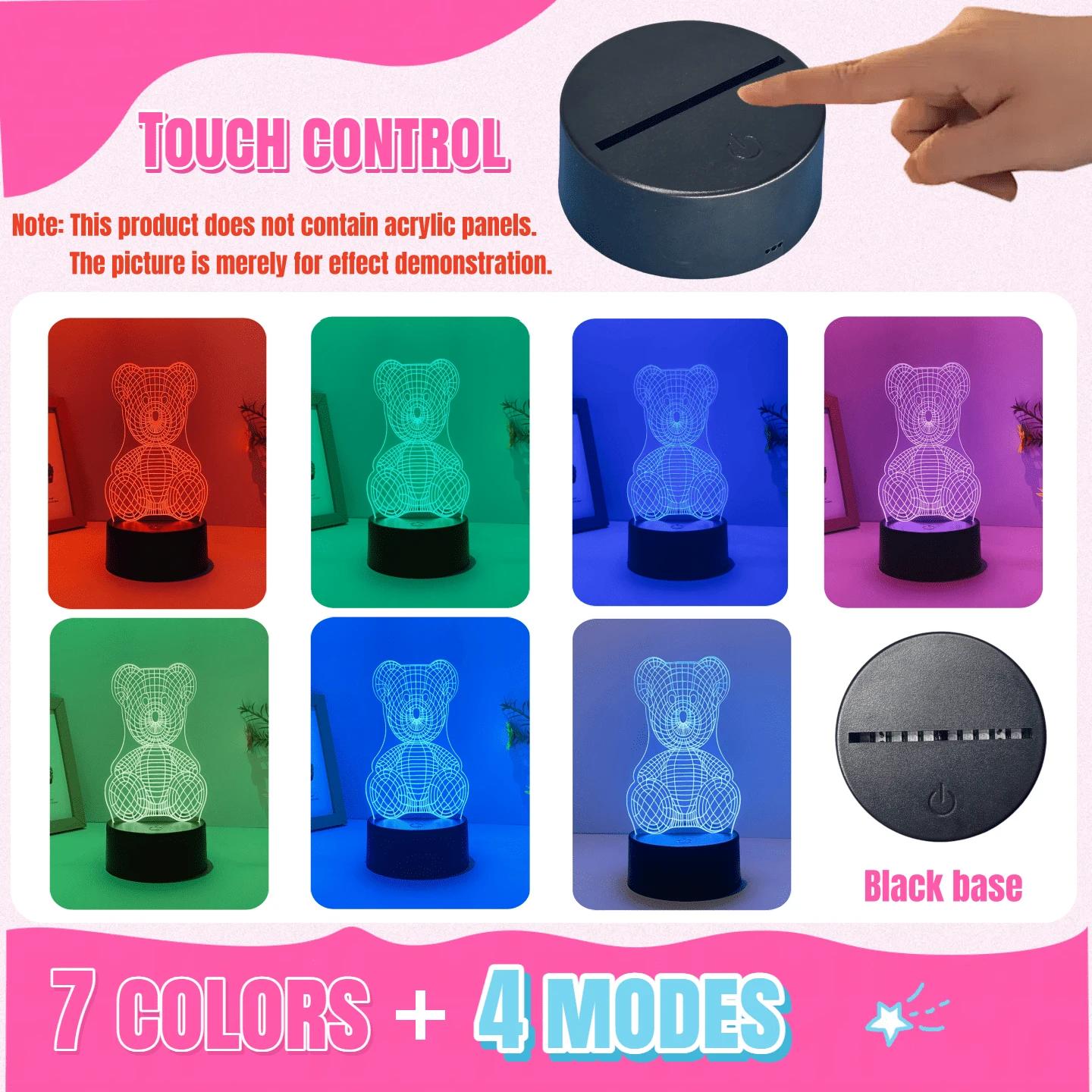 PODSTAWA DO LAMPKI NOCNEJ 3d 5-pack