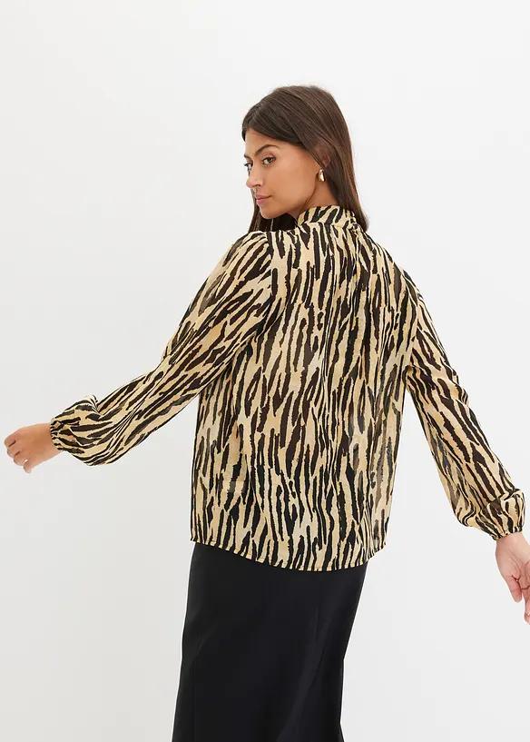 SZYFONOWA BLUZKA ANIMAL PRINT 