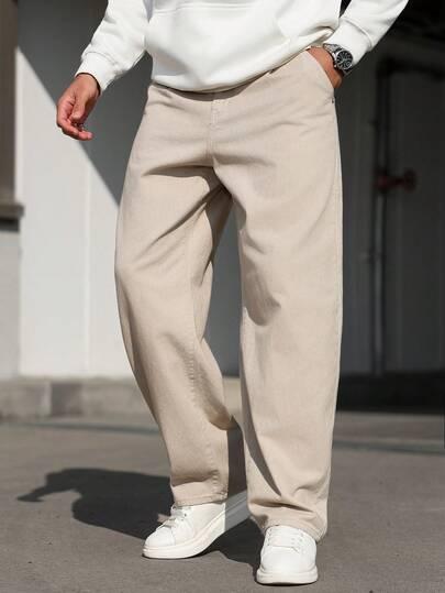 proste spodnie jeans 