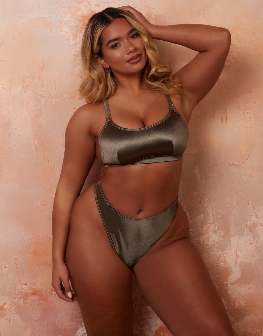 zielony dół od bikini
