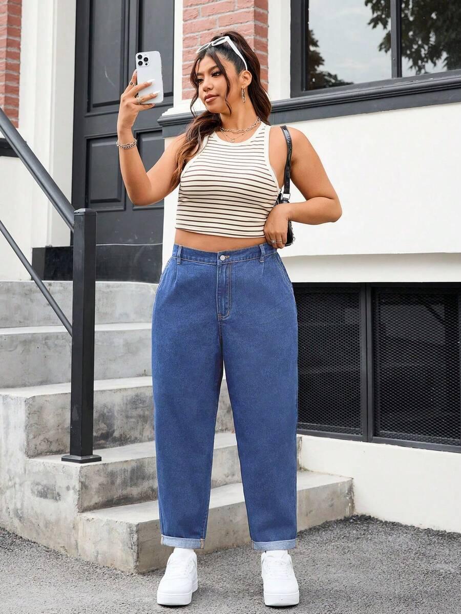 SPODNIE JEANS WYSOKI STAN