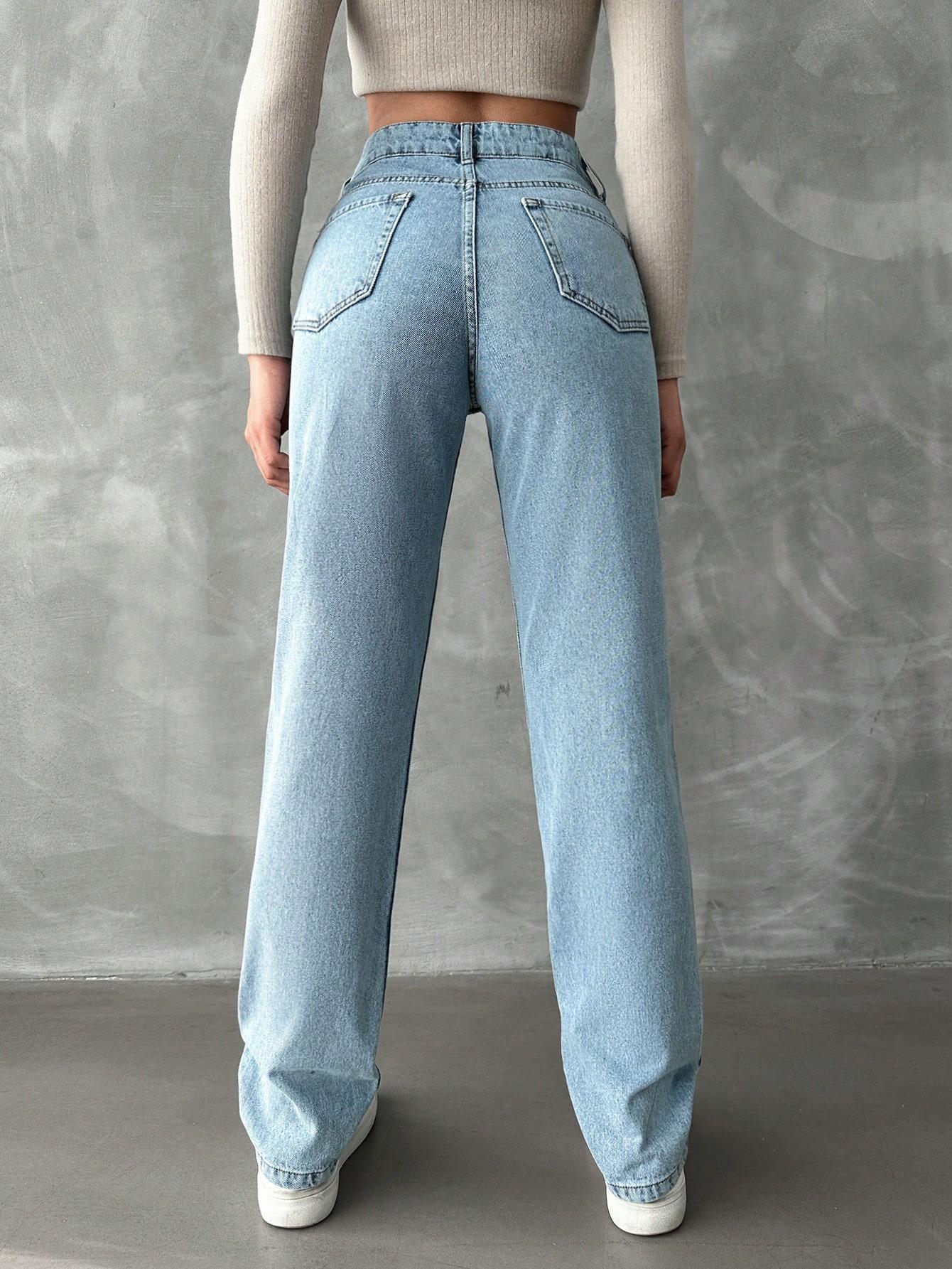 SPODNIE JEANS PROSTA NOGAWKA