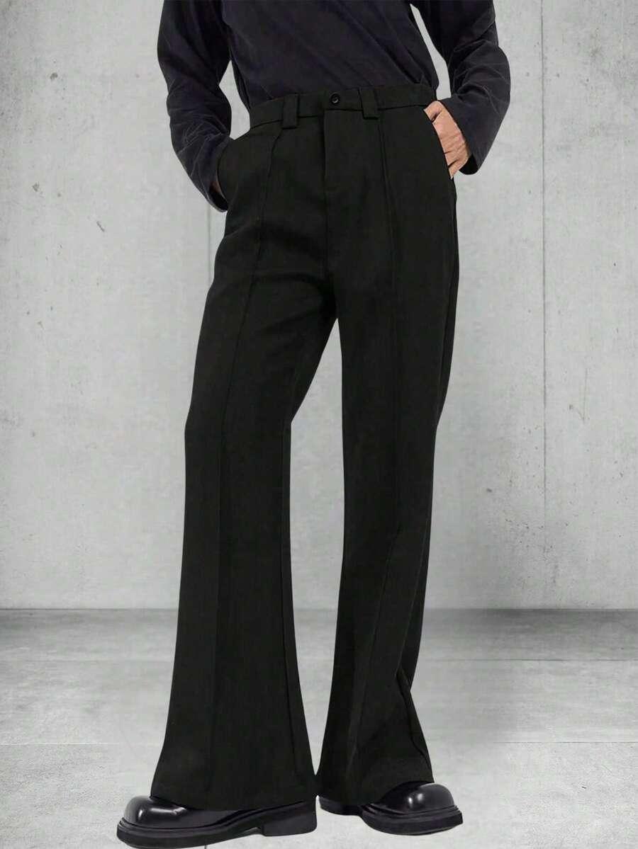 CZARNE ELEGANCKIE SPODNIE 