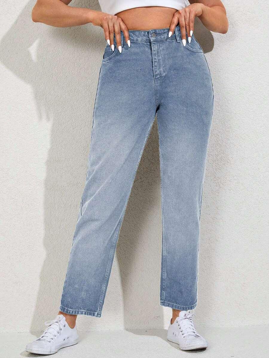 SPODNIE MOM JEANS
