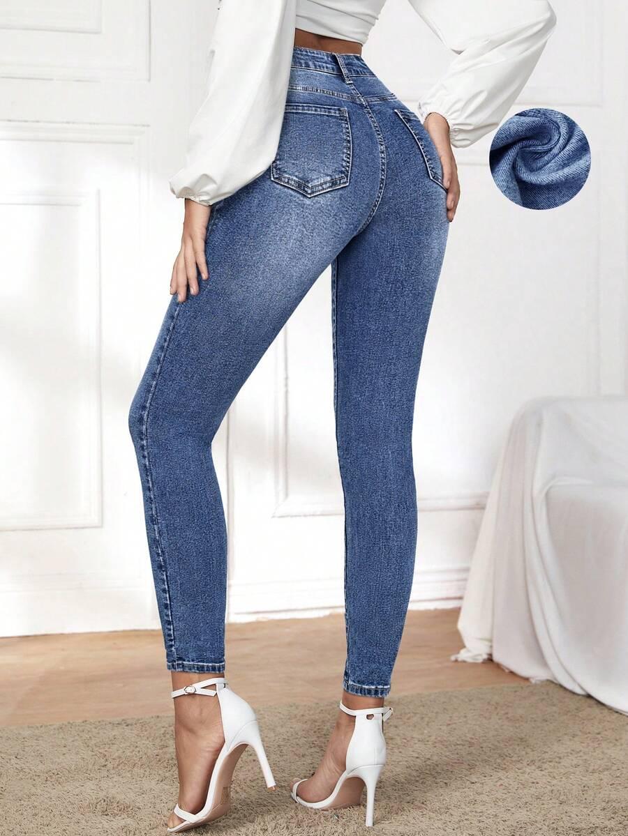 NIEBIESKIE SPODNIE JEANS