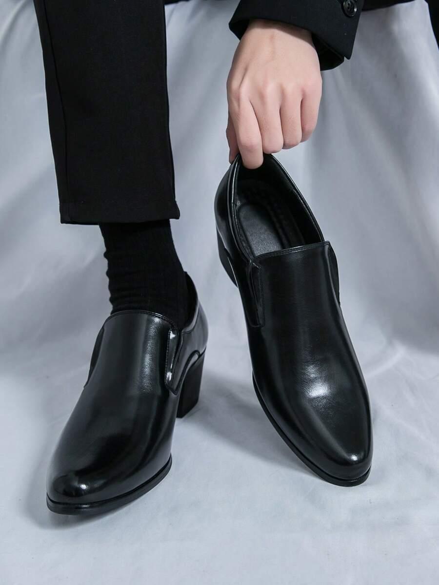 czarne półbuty casual