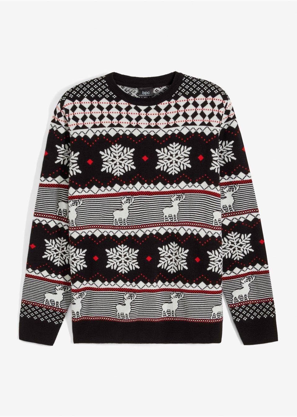 NORWESKI SWETER Z ZRÓWNOWAŻONY MATERIAŁ