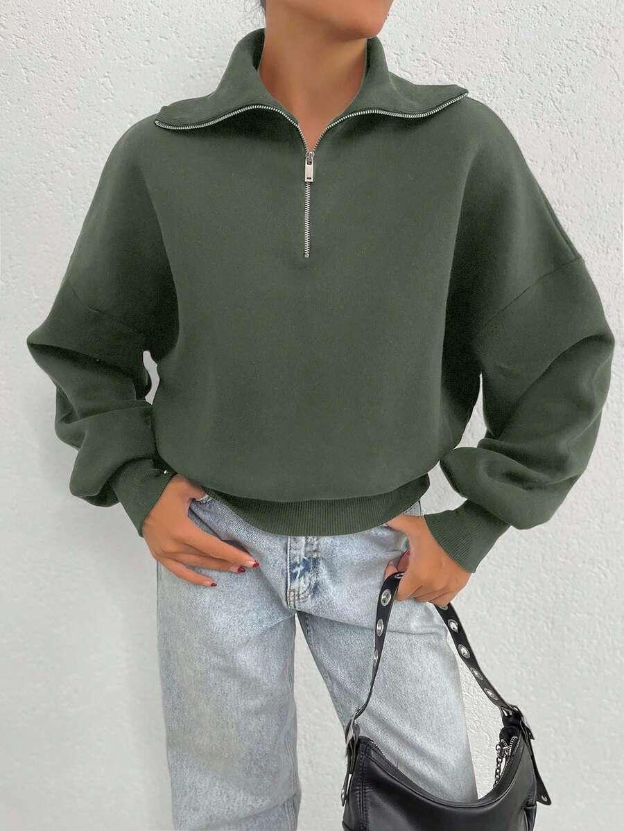 zielona bluza zamek