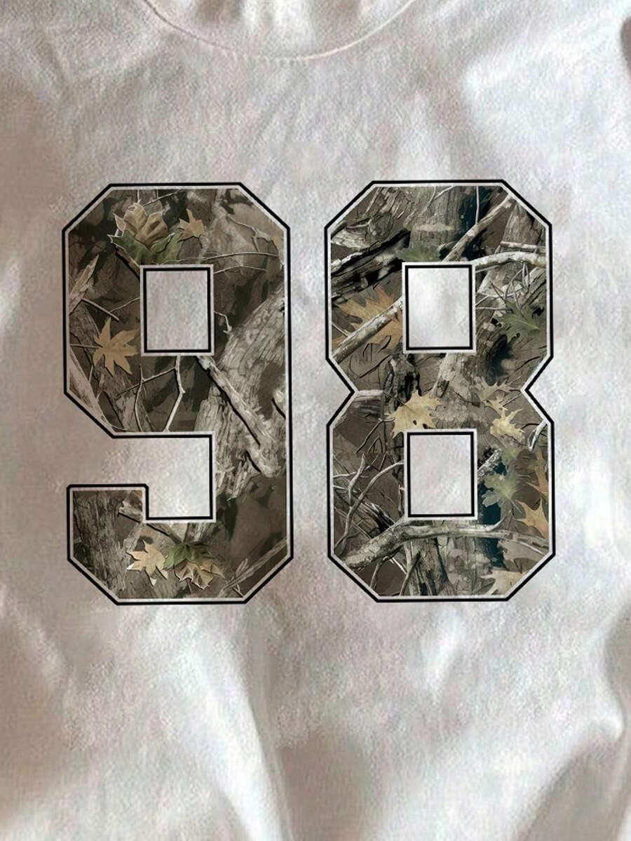 BIAŁY T-SHIRT PRINT