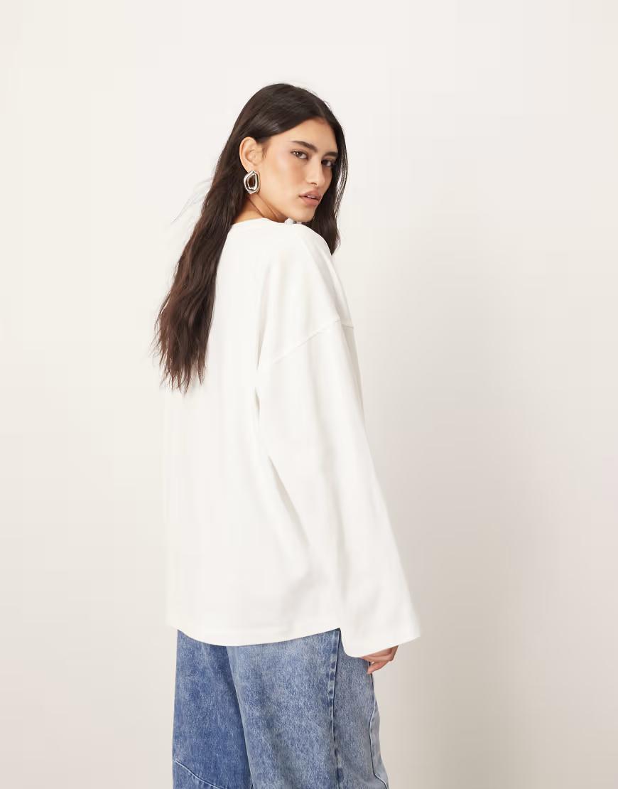 BIAŁA BLUZKA OVERSIZE